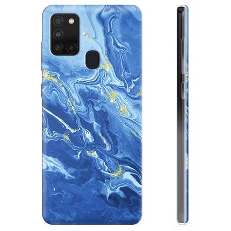 Samsung Galaxy A21s Tpu Case Colorful Marble