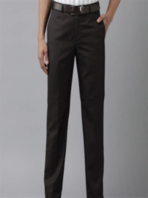 Buy Park Avenue Men Textured Smart Fit Mid Rise Formal Trousers Trousers For Men 21934412 Myntra