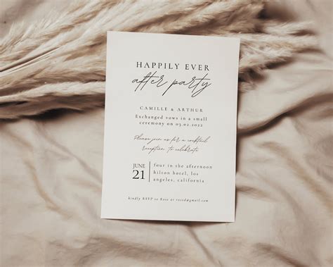 Happily Ever After Party Invitation Template Printable Etsy Artofit