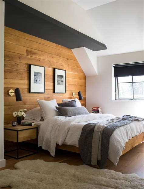 White Bedroom With Brown Furniture