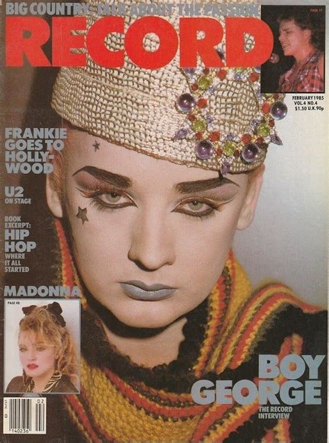 Top Of The Pops 80s Boy George Interview Record Magazine 1985 Boy