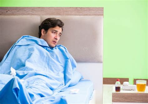 Man Suffering from Sleeping Disorder and Insomnia Stock Photo - Image ...