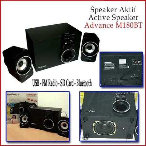 Speaker Advance M Bt Bluetooth Speker Aktif Portable Subwoofer Bass