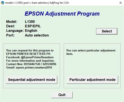 Download Resetter Epson L1300 - Nosware