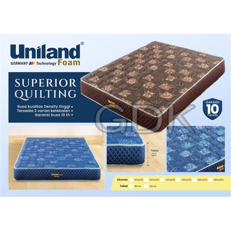 Jual Kasur Busa Uniland Foam Superior Quilting Tebal Cm Biru