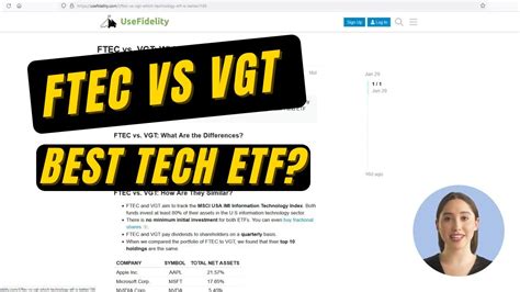 FTEC Vs VGT Which Information Technology ETF Is Better YouTube