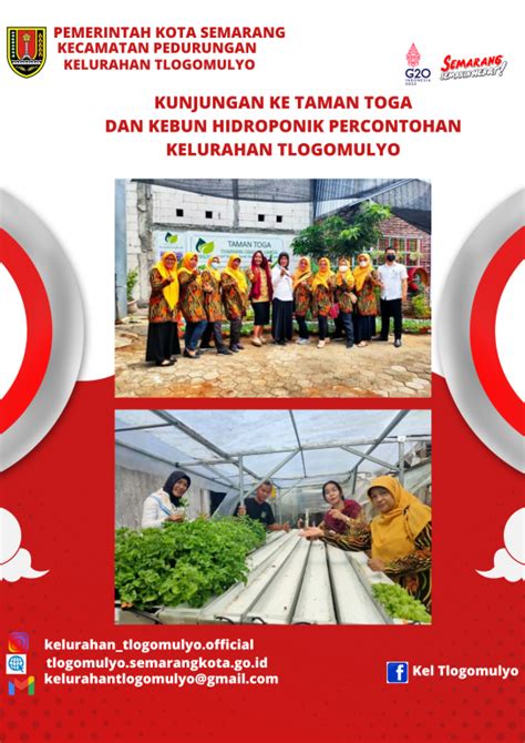 Kunjungan Ke Taman Toga Dan Kebun Hidroponik Percontohan Kelurahan