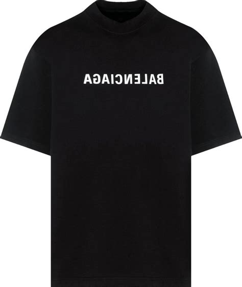 Buy Balenciaga Medium Fit T Shirt Black White 764235 Tnvr2 1070 Goat