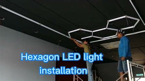 Hexagon Led Light Installation Youtube