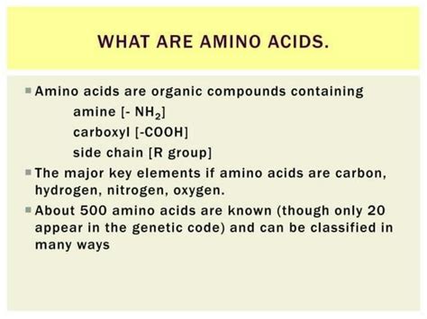 Solution Classification Of Amino Acids Studypool