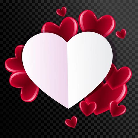 Premium Vector | Valentine's day background with hearts