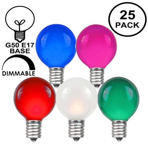 Christmas Lights Novelty Lightsassorted Satin G50 7 Watt Replacement