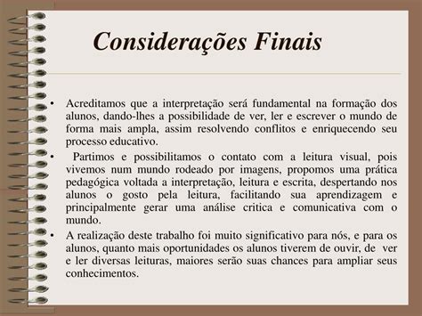 Consideraçoes Finais De Um Trabalho - Exemplos De Considerações Finais Tcc - NAZAEDU