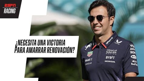 CHECO PÉREZ Una victoria ayudaría a AMARRAR su renovación con RED