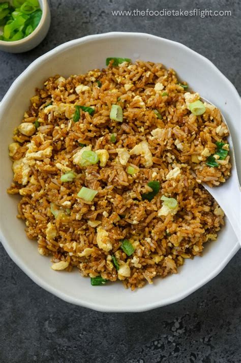 Easy Soy Sauce Egg” Fried Rice The Foodie Takes Flight