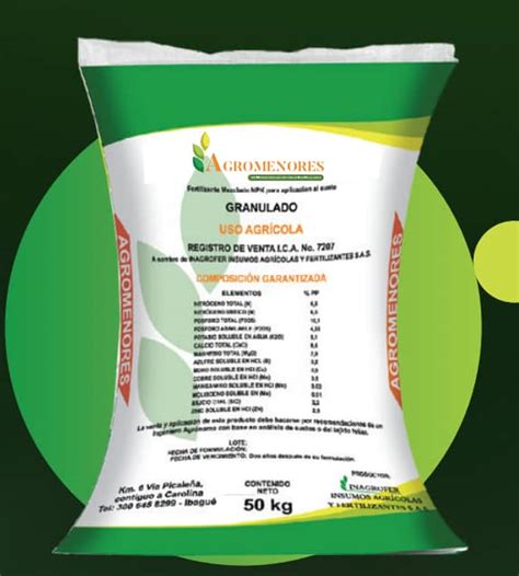 Fertilizante Agromenores X 50 Kg Croper