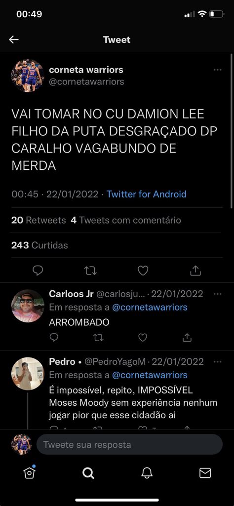 fã do corneta warriors on Twitter cornetawarriors Você é um canalha