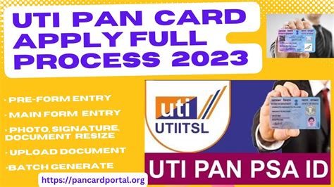 Uti Pan Card Apply Full Process How To Apply Uti Pan Card Online