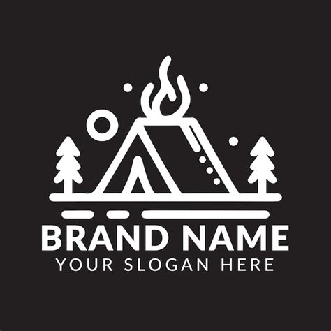 Premium Vector Vector Mountain Camping Logo Design