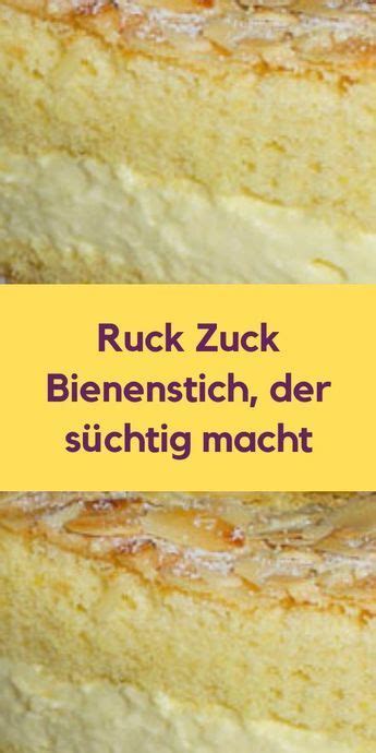 Ruck Zuck Bienenstich Der S Chtig Macht Oromasy Kuchen Rezepte