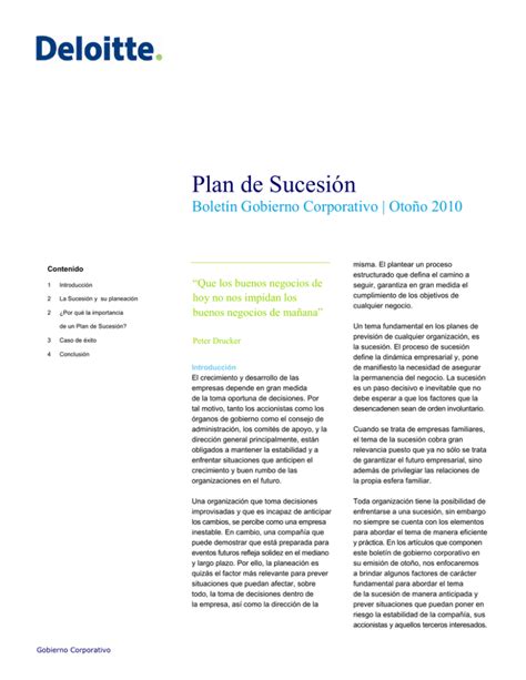 Plan de Sucesión