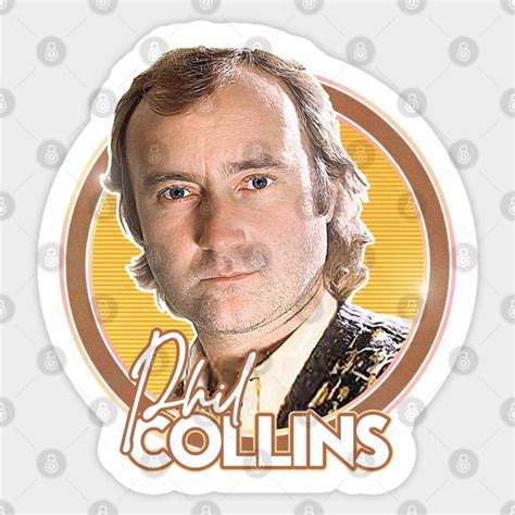 Phil Collins Retro 80s Aesthetic Fan Design Phil Collins Sticker