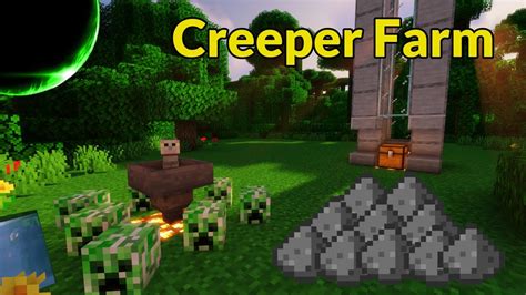 How To Make A Creeper Farm And Down Java Bedrock Editions