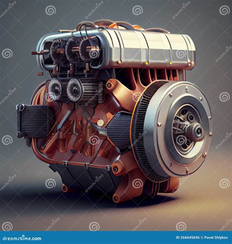 Set of New Car Electric Engine Stock Illustration - Illustration of ...