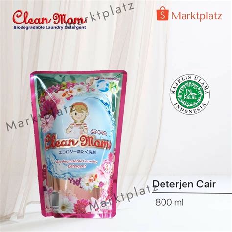 Jual Sabun Laundry Detergent Liquid Cair Clean Mom Ml Refill