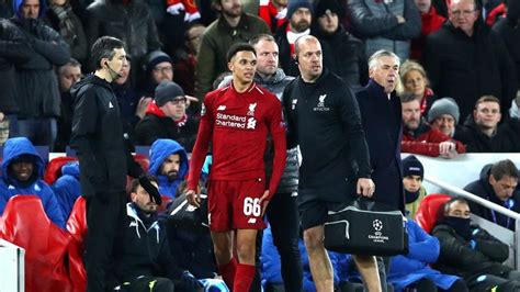 Liverpool S Trent Alexander Arnold Faces Two Weeks Out With Knee Injury Football News Sky Sports