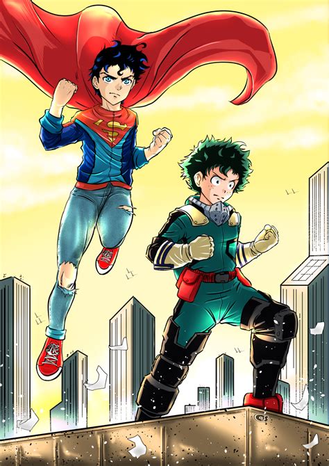 FAN ART My Last Crossover My Hero Academia DC Heroes Midoriya