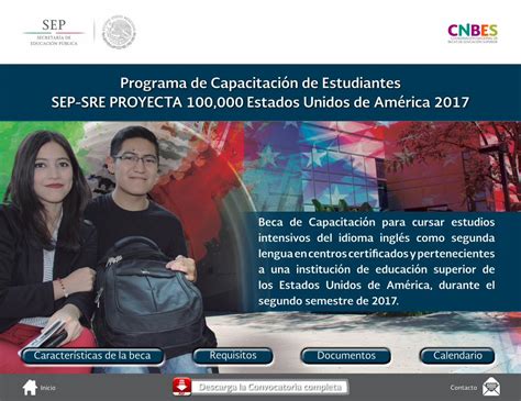 Pdf Programa De Capacitaci N De Estudiantes Sep Sre Proyecta