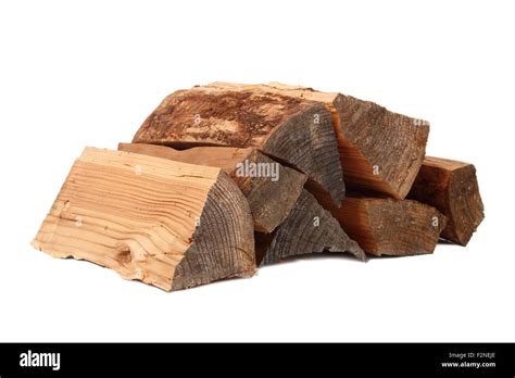 Stack Of Split Firewood Isolated On A White Background Stock Photo Alamy