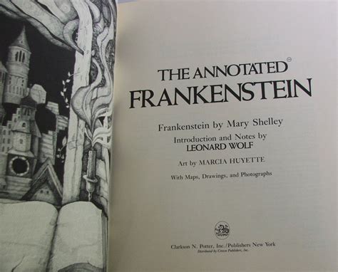 The Annotated Frankenstein By Mary Shelley Near Fine Hard 1977 1st