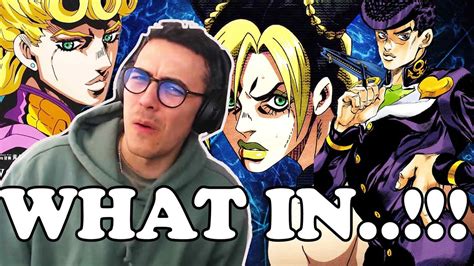 First Time Reaction To JOJO S BIZARRE ADVENTURE Openings 1 10 YouTube