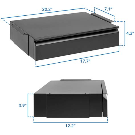 Jh Mech Hidden Desktop Organizer Office Supplies Drawer With Silent