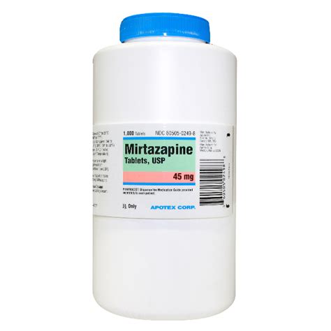 MIRTAZAPINE 45MG RX Products