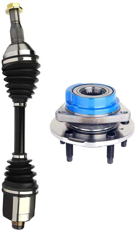 SCITOO 2 Pcs Front CV Axle Passenger Shaft And Wheel Hub Bearing