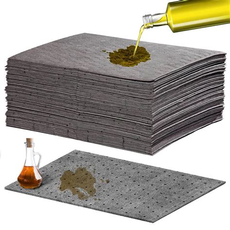 Oil Sheets 50 Pcs Oil Absorbent Pads, Oil Absorbing Sheets 10" X 13 ...