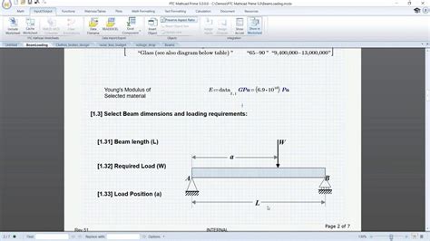 Engineering Calculations With PTC Mathcad Prime 5 0 Worksheets Library