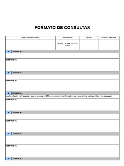 Formato De Consultas Pdf