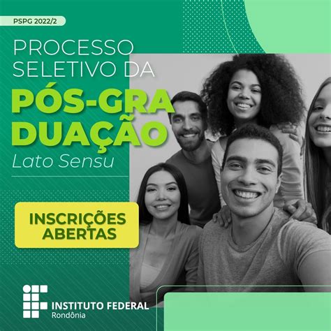 IFRO oferta 960 vagas para pós graduações presenciais e a distância