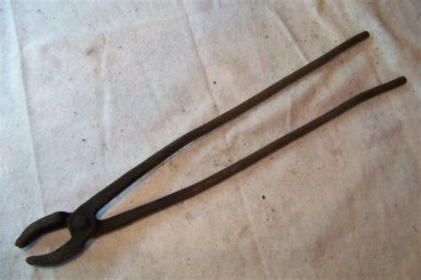 Old Hand Forged Blacksmith Tongs For Hinges Antique Price Guide