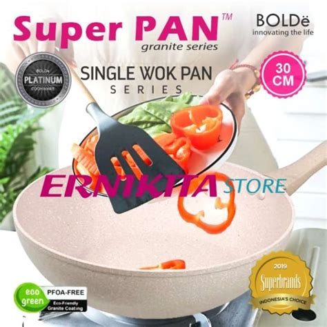 Jual Wok Pan Wajan Cm Bolde Super Pan Granite Coating Di Seller