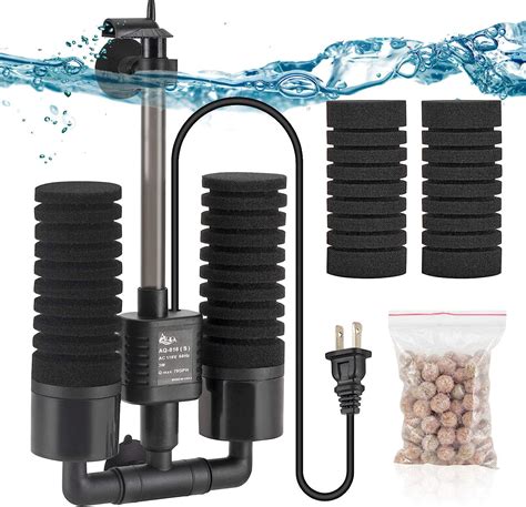 Aqqa Aquarium Electric Power Sponge Filter W W Silence Submersible