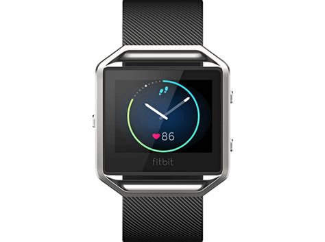 Fitbit Blaze Fitness Watch Elastomer 170 205 Mm Schwarz Silber Fitness Watch Kaufen Armband