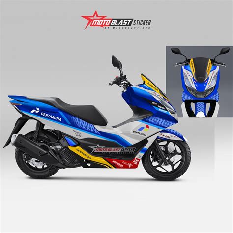 Jual Decal Stiker Motoblast Pcx Livery Mandalika Racing Team