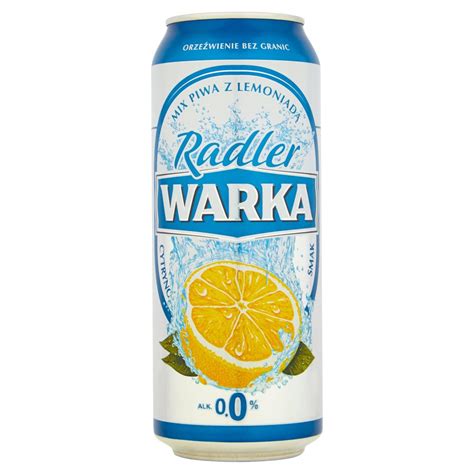 Warka Radler Piwo Bezalkoholowe Z Lemoniad Cytrusow Ml Puszka