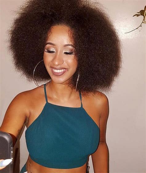 Cardi B Shows Her Natural Hair Without Extensions - Demotix.com