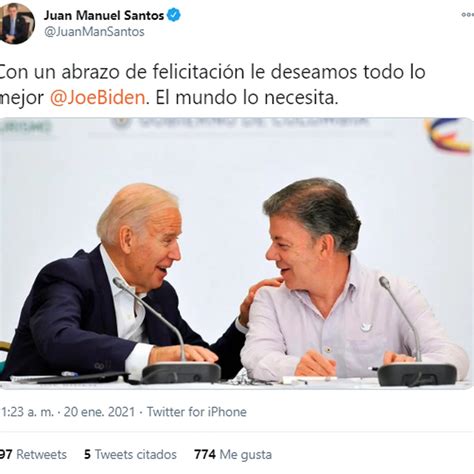 Iván Duque Espera “trabajar Muy De La Mano Con El Presidente Joe Biden